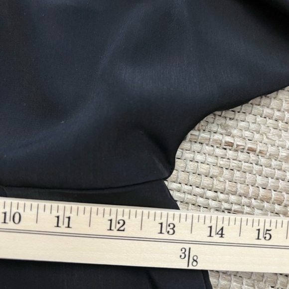 Bcbgeneration Black Mini Up Side Down Sleeves Structured Dress With Back Cut Out - Picture 9 of 12